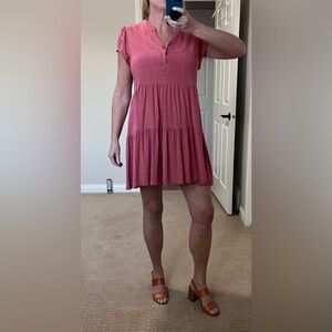 Jackson Rowe Rust Tiered Dress